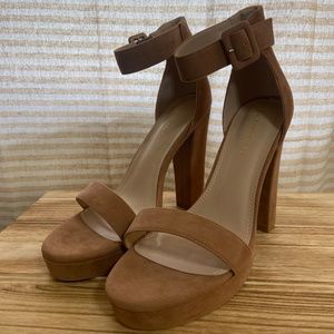 Tan Suede Heels